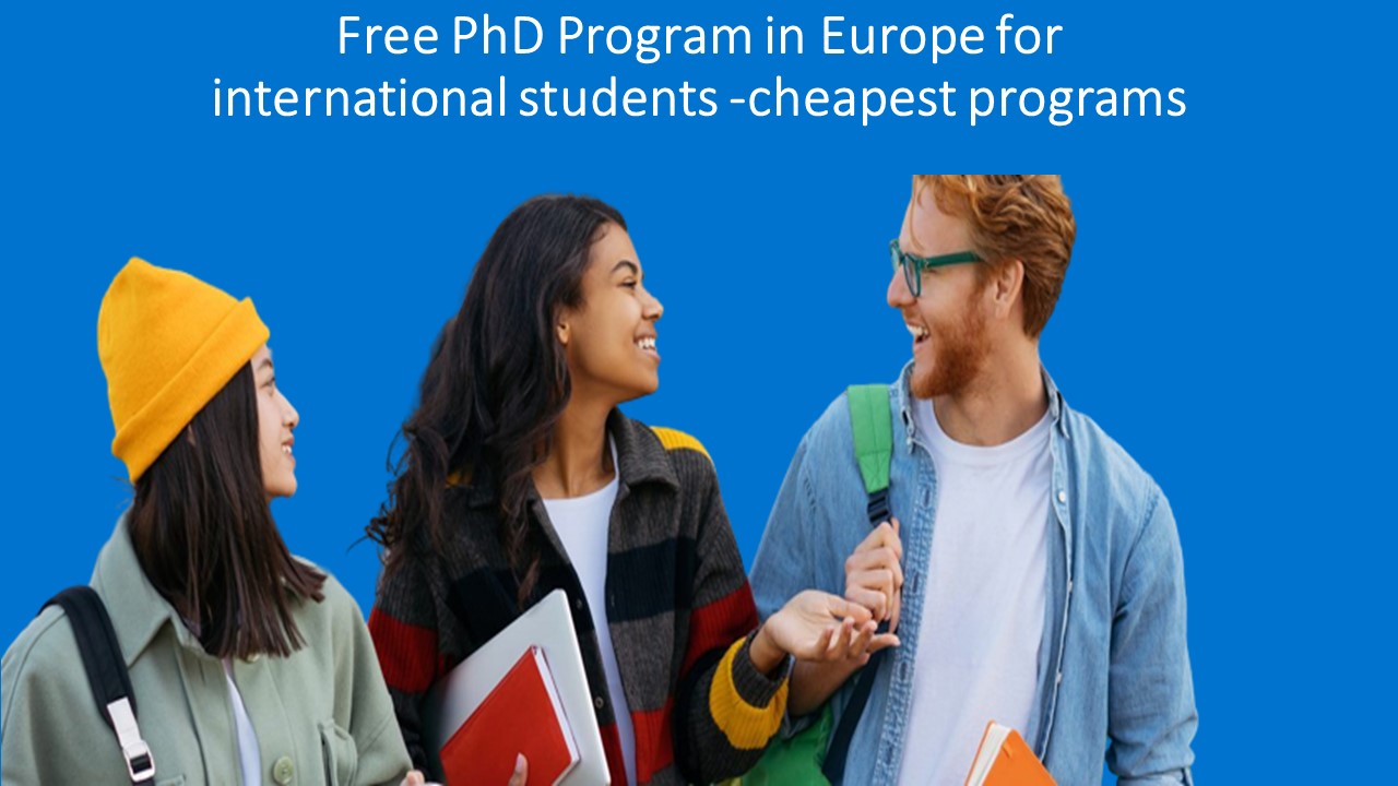 free phd study in europe